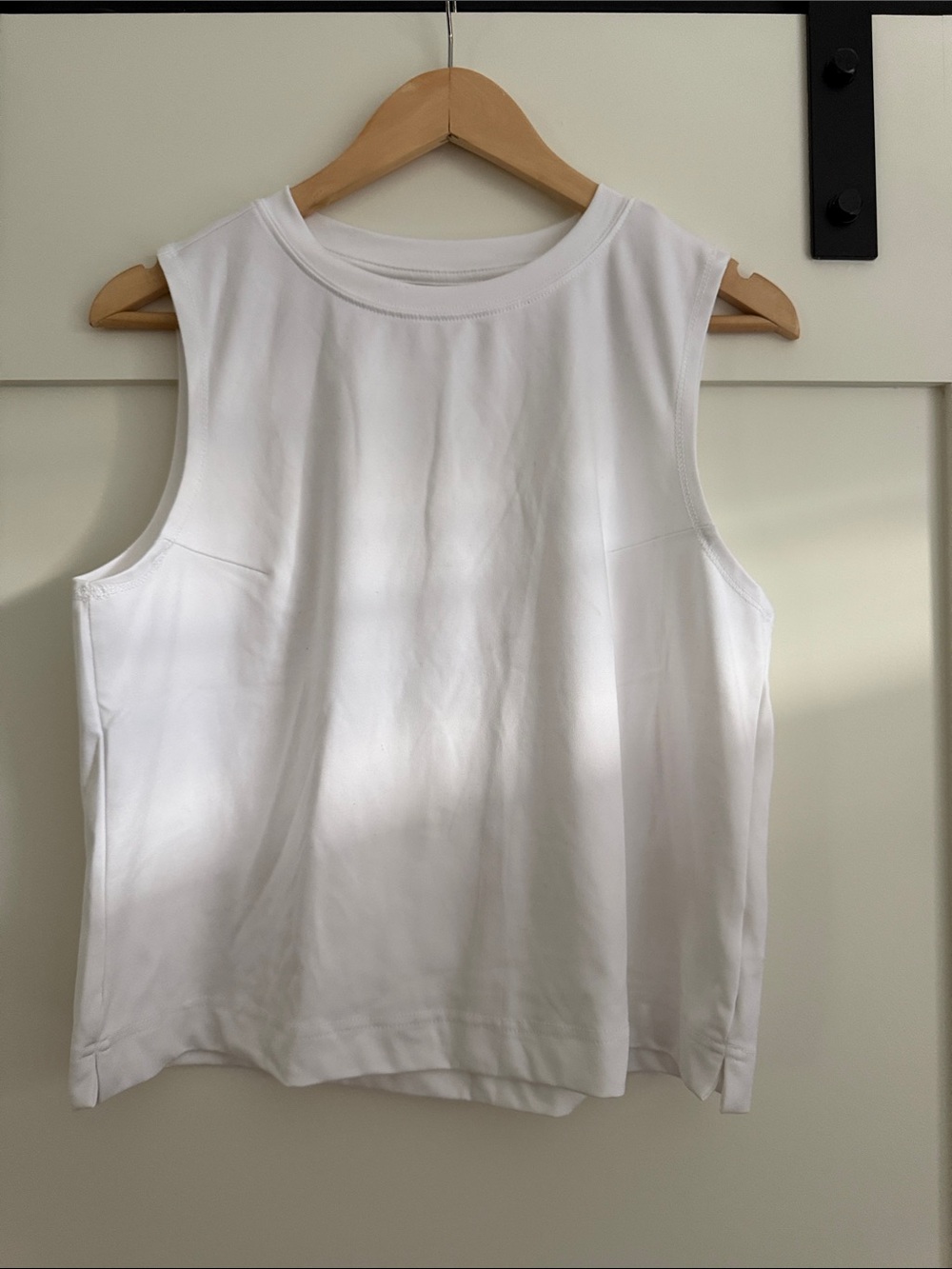Jockey White Women's Crew Neck Tank Top